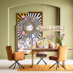 Design Eettafel Hout Met Koper -Meubelverkoop kare design cesaro design eettafel hout met koper 12