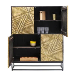 Gouden Wandkast Snijwerk -Meubelverkoop kare design circulo gouden wandkast snijwerk 83835 006