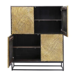 Gouden Wandkast Snijwerk -Meubelverkoop kare design circulo gouden wandkast snijwerk 83835 007