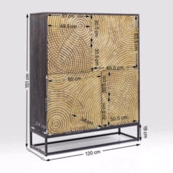 Gouden Wandkast Snijwerk -Meubelverkoop kare design circulo gouden wandkast snijwerk 83835 009