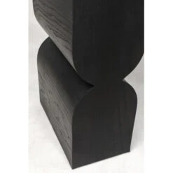 Sidetable Zwart Hout -Meubelverkoop kare design curve black sidetable zwart hout 05