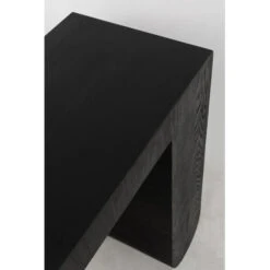 Sidetable Zwart Hout -Meubelverkoop kare design curve black sidetable zwart hout 07