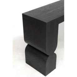Sidetable Zwart Hout -Meubelverkoop kare design curve black sidetable zwart hout 08