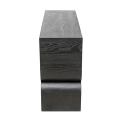 Sidetable Zwart Hout -Meubelverkoop kare design curve black sidetable zwart hout 09