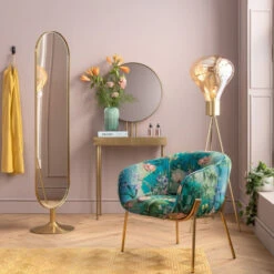 Gouden Kaptafel Met Ronde Spiegel 16 Gouden Kaptafel Met Ronde Spiegel -Meubelverkoop kare design curve gouden kaptafel met ronde spiegel 03