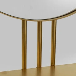 Gouden Kaptafel Met Ronde Spiegel 20 Gouden Kaptafel Met Ronde Spiegel -Meubelverkoop kare design curve gouden kaptafel met ronde spiegel 08