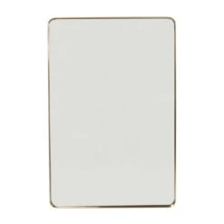 Rechthoekige Spiegel Messing 120 Cm