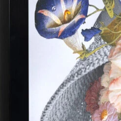 Portret Met Bloemen -Meubelverkoop kare design flower lady pastel portret met bloemen 06