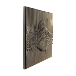 3D Wanddecoratie Zwart Met Goud