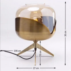 Retro Design Tafellamp -Meubelverkoop kare design goblet retro design tafellamp 09