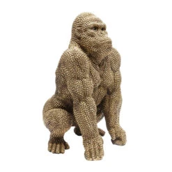 Deco Gorilla Beeld -Meubelverkoop kare design gorilla gold deco gorilla beeld 03