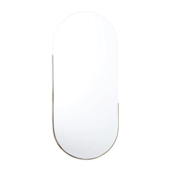 Ovale Spiegel Met Messing Rand 4 Ovale Spiegel Met Messing Rand - Afbeelding 2