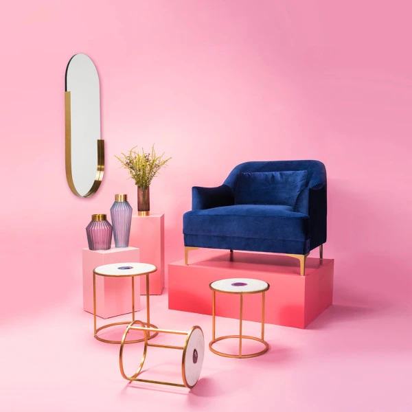 Ovale Spiegel Met Messing Rand 6 Ovale Spiegel Met Messing Rand - Afbeelding 4