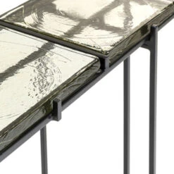 Design Sidetable Met Dik Glas -Meubelverkoop kare design ice black design sidetable met dik glas 08