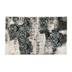 Vloerkleed -Meubelverkoop kare design kelim ornament turquoise vloerkleed 07