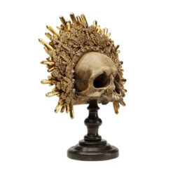 Deco Gouden Schedel -Meubelverkoop kare design king skull deco gouden schedel 02