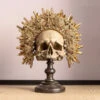 Deco Gouden Schedel -Meubelverkoop kare design king skull deco gouden schedel 05
