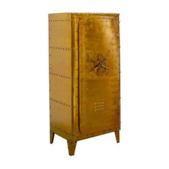 Metalen Kluiskast Vintage -Meubelverkoop kare design locker gold metalen kluiskast goud 02