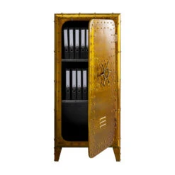 Metalen Kluiskast Vintage -Meubelverkoop kare design locker gold metalen kluiskast goud 05