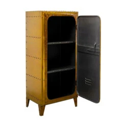 Metalen Kluiskast Vintage -Meubelverkoop kare design locker gold metalen kluiskast goud 06