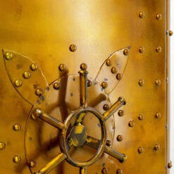 Metalen Kluiskast Vintage -Meubelverkoop kare design locker gold metalen kluiskast goud 08