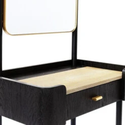 Zwarte Design Kaptafel Met Spiegel -Meubelverkoop kare design milano zwarte design kaptafel met spiegel 12