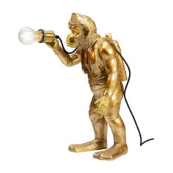 Gouden Duiker Aap Tafellamp -Meubelverkoop kare design monkey gold gouden duiker aap tafellamp 03
