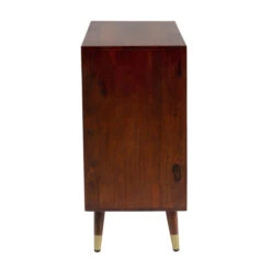 Mangohouten Wandkast Met Goud -Meubelverkoop kare design muskat mangohouten wandkast met goud 05