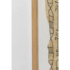 Schilderij Beige 50x150 Cm -Meubelverkoop kare design native spirals schilderij beige 50x150 cm 06