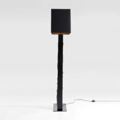 Zwarte Vloerlamp Met Hout -Meubelverkoop kare design nature wave zwarte vloerlamp met hout 07