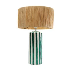 Tafellamp Papier Mache Groen