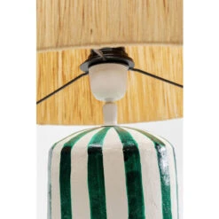 Tafellamp Papier Mache Groen -Meubelverkoop kare design neapel tafellamp papier mache groen 06