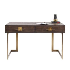 Bureau Donker Hout Met Messing -Meubelverkoop kare design osaka bureau hout met messing 83881 001