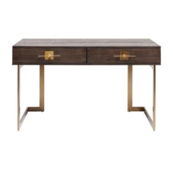 Bureau Donker Hout Met Messing -Meubelverkoop kare design osaka bureau hout met messing 83881 005