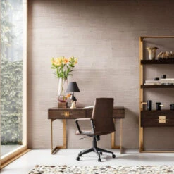 Bureau Donker Hout Met Messing -Meubelverkoop kare design osaka bureau hout met messing 83881 01