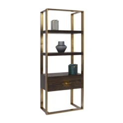 Open Wandkast Messing Met Hout -Meubelverkoop kare design osaka open wandkast messing met hout 83877 004