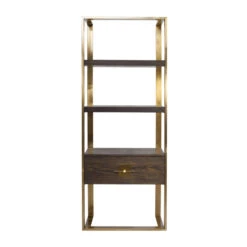 Open Wandkast Messing Met Hout -Meubelverkoop kare design osaka open wandkast messing met hout 83877 005