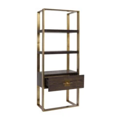 Open Wandkast Messing Met Hout -Meubelverkoop kare design osaka open wandkast messing met hout 83877 006