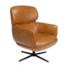 Draaibare Fauteuil Bruin Leer