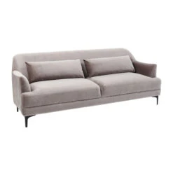 Velvet 3-zits Bank Lichtgrijs -Meubelverkoop kare design proud elegante 3 zits bank lichtgrijs 02