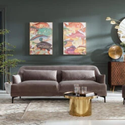 Velvet 3-zits Bank Lichtgrijs -Meubelverkoop kare design proud elegante 3 zits bank lichtgrijs 10