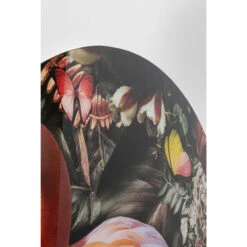 Rond Schilderij Glas -Meubelverkoop kare design proud flamingo rond schilderij glas 04