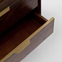 Smalle Vitrinekast Sheeshamhout -Meubelverkoop kare design ravello smalle vitrinekast sheeshamhout 09