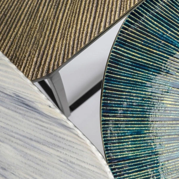 Ovale Sidetable-set Metaal 7 Ovale Sidetable-set Metaal - Afbeelding 5