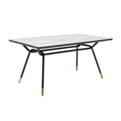 Retro Eettafel Marmer Look -Meubelverkoop kare design south beach retro eettafel met marmer 06