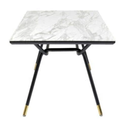 Retro Eettafel Marmer Look -Meubelverkoop kare design south beach retro eettafel met marmer 07