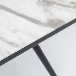 Retro Eettafel Marmer Look -Meubelverkoop kare design south beach retro eettafel met marmer 10