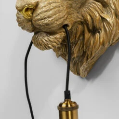 Gouden Tijger Wandlamp -Meubelverkoop kare design tiger head gouden tijger wandlamp 05