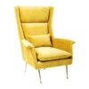 Gele Fauteuil Met Hoge Rugleuning -Meubelverkoop kare design vegas forever gele fauteuil met hoge rugleuning 02
