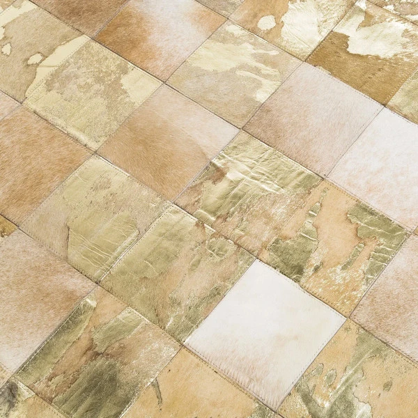 Vloerkleed Beige Goud 5 Vloerkleed Beige Goud - Afbeelding 3